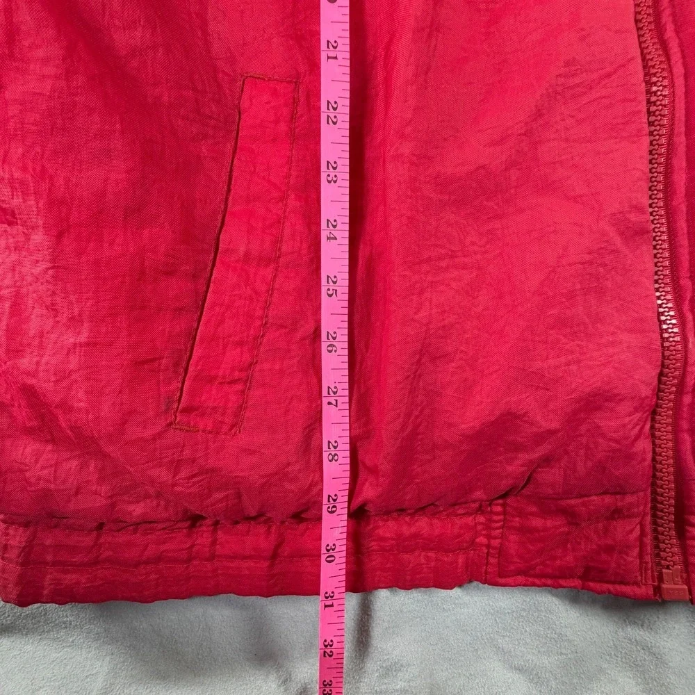 Chicago Bulls Puffer Jacket Mens XL Red Hooded 90s NBA Fans Gear